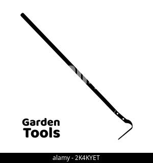 Soil cultivator flat cutter, garden tool for work. Flat style icon. Isolated on white background. Vector. Stock Vector