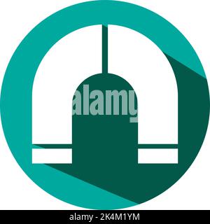 Construction magnet, illustration, vector on a white background. Stock Vector