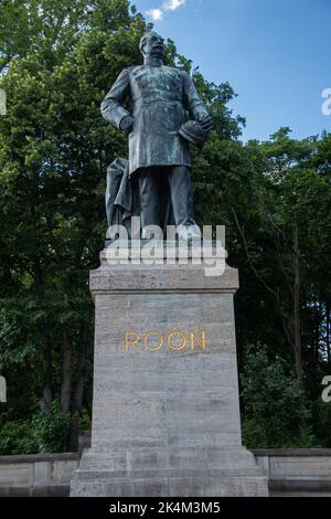 Berlin, Germany  28 June 2022,  The Roon memorial in Berlin Tiergarten Stock Photo
