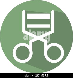 Eyelash curler, illustration, vector on a white background. Stock Vector
