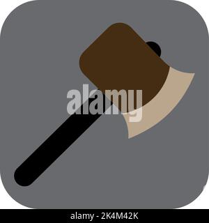 Engineering ax, illustration, vector on a white background. Stock Vector