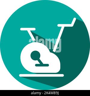 Hotel gym, illustration, vector on a white background. Stock Vector