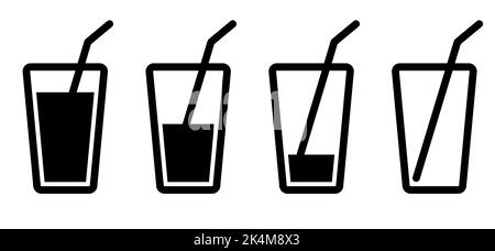 Two men are meaning if the glass with water is half full or half empty,  vector cartoon stick figure or character illustration. Stock Vector