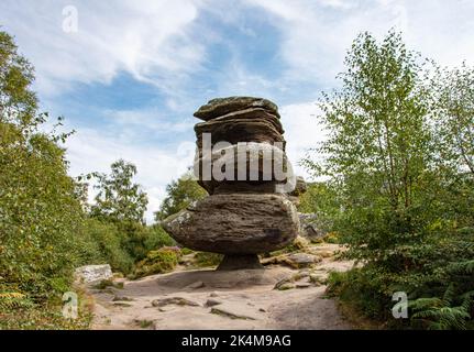 Brimham Rocks National trust Yorkshire Stock Photo