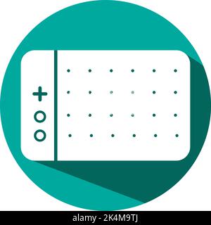 Hardware tablet, illustration, vector on a white background. Stock Vector