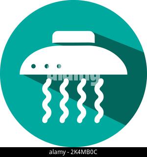 Hotel extractor hood, illustration, vector on a white background. Stock Vector