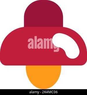 Red lamp, illustration, vector on a white background. Stock Vector