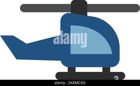Industrial helicopter, illustration, vector on a white background. Stock Vector