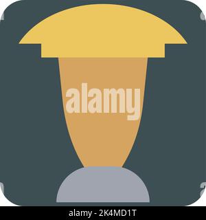 Bedroom lamp, illustration, vector on a white background. Stock Vector