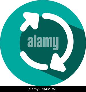 Mobile refresh, illustration, vector on a white background. Stock Vector