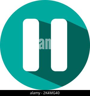 Mobile call hold, illustration, vector on a white background. Stock Vector
