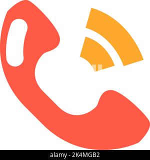 Logistics call, illustration, vector on a white background. Stock Vector