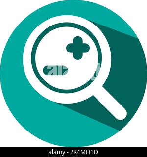 Mobile zoom option, illustration, vector on a white background. Stock Vector