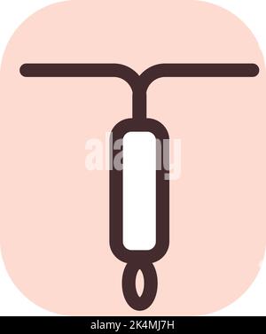 Vector icon of iud contraceptive device for longterm, safe and ...