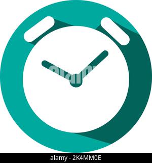 Mobile clock, illustration, vector on a white background. Stock Vector