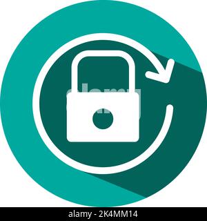 Mobile orientation lock, illustration, vector on a white background. Stock Vector