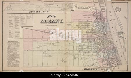 West End of City.[Village]; City of Albany.[Township]; Albany City Business Directory. Beers, S. N. (Cartographer) Beers, D. G. (Daniel G.)