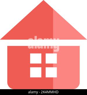 Music home, illustration, vector on a white background. Stock Vector