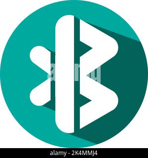 Mobile bluetooth, illustration, vector on a white background. Stock Vector