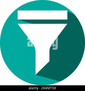 Shopping filter, illustration, vector on a white background. Stock Vector