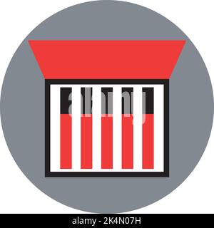 Cigarette pack, illustration, vector on a white background. Stock Vector