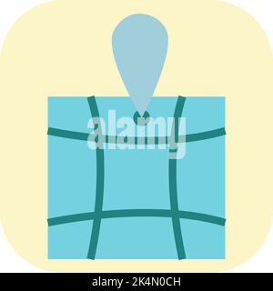 Maps app, illustration, vector on a white background. Stock Vector