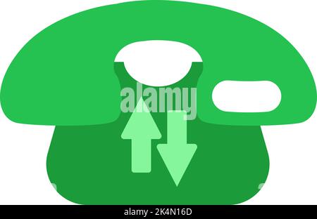 Outgoing telephone call, illustration, vector on a white background. Stock Vector