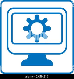 Development settings, illustration, vector on a white background. Stock Vector