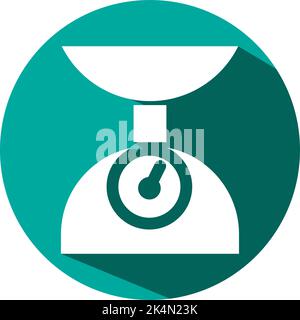Shipping parcel weight, illustration, vector on a white background. Stock Vector