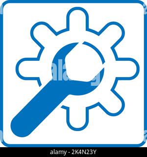 Development basic settings, illustration, vector on a white background. Stock Vector