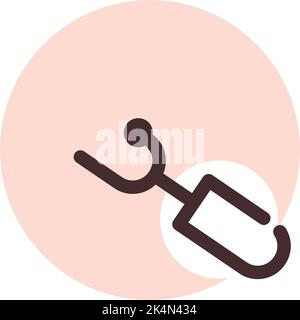 Thread cutter, illustration, vector on a white background. Stock Vector