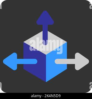 Software Development share, illustration, vector on a white background. Stock Vector
