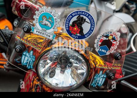 Vespa. Ribble Valley Scooter Rally 2022. Stock Photo