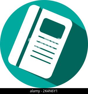 Stationery book register, illustration, vector on a white background. Stock Vector