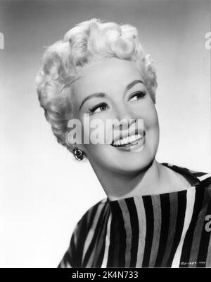 BETTY GRABLE Portrait publicity for THREE FOR THE SHOW 1955 director H.C. POTTER Columbia Pictures Stock Photo