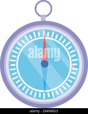 Magnetic compass, illustration, vector on a white background. Stock Vector