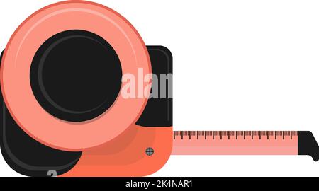 Measuring tap, illustration, vector on a white background. Stock Vector