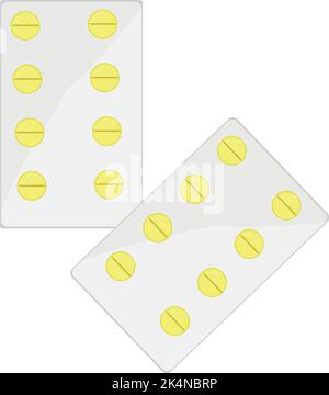 Medicine drugs, illustration, vector on a white background. Stock Vector