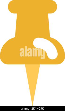 Workplace pin, illustration, vector on a white background. Stock Vector