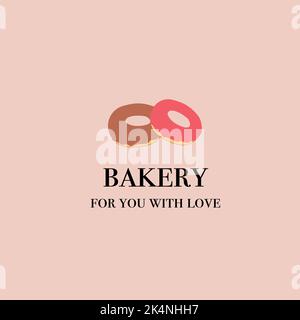 Vector illustration for bakery, cafe or logo Stock Vector