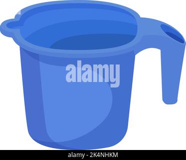 Bath mug, illustration, vector on a white background. Stock Vector