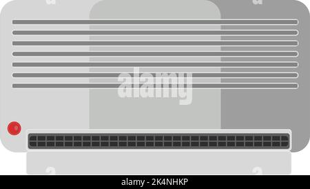 Air conditioner, illustration, vector on a white background. Stock Vector