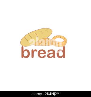 Vector illustration for bakery, cafe or logo Stock Vector