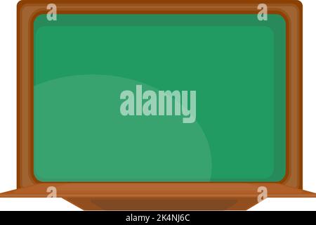 Green chalkboard, illustration, vector on a white background. Stock Vector