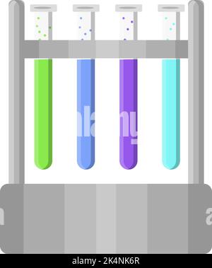 Science lab, illustration, vector on a white background. Stock Vector