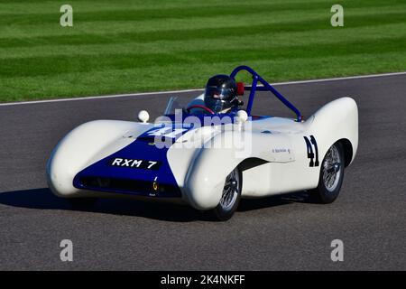 Brian Arculus, Lotus-Climax Mk IX, Madgwick Cup, 20 minutes of racing for sports cars with engines under 2000cc, that competed between 1948 and 1955, Stock Photo