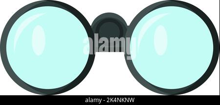 Optical binoculars, illustration, vector on a white background. Stock Vector