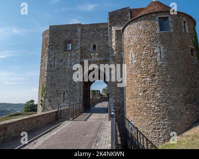 Peverell’s Gate in Dover Castle, Kent, UK. Stock Photo
