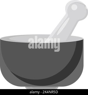 Herb grinder, illustration, vector on a white background. Stock Vector