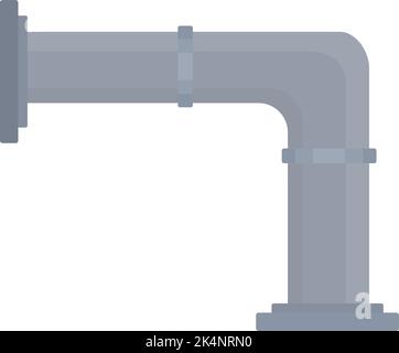 Water pipe, illustration, vector on a white background. Stock Vector